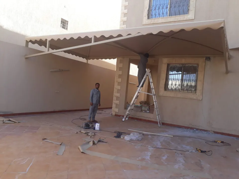 مظلات وسواتر حي العزيزية الرياض