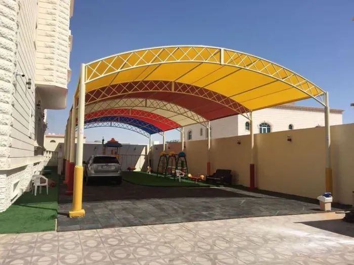 حدادمظلات مداخل المنازل  والفلل في شمال الرياض