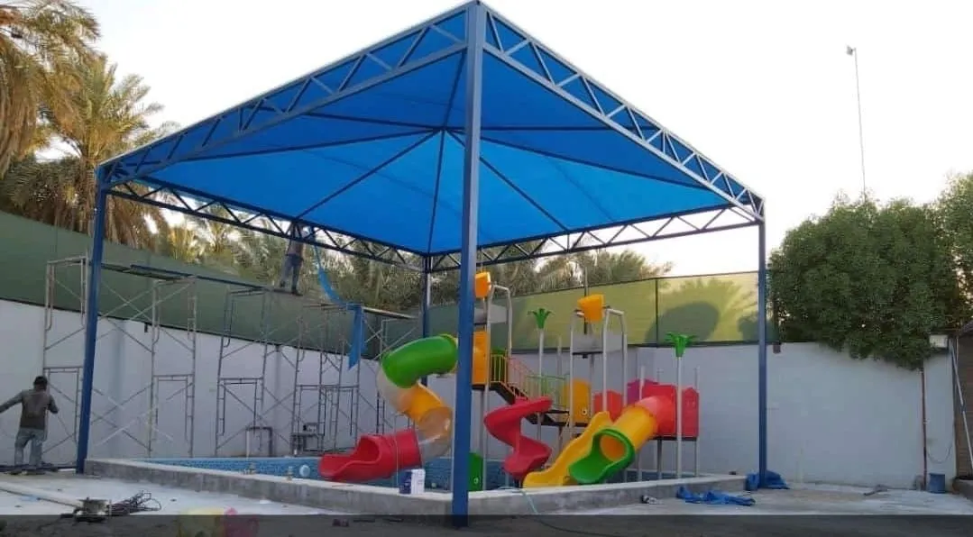 حداد تركيب مظلات حدائق منزلية في حي العقيق والعارض2026| أحدث التصاميم المودرن والصور لتركيب مظلات خارجية