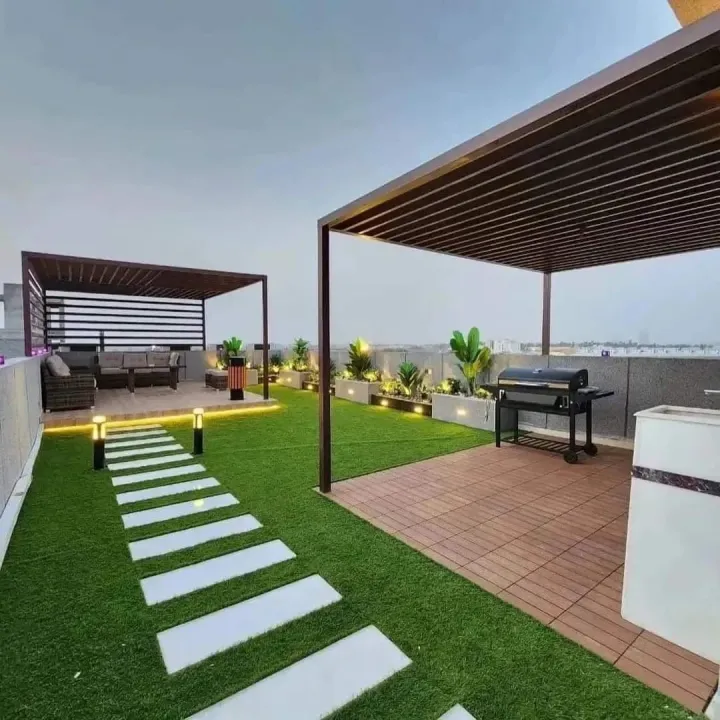 حدادلتصميم جلسات خارجية بالرياض | أحدث مظلات وسواتر حدائق 2026