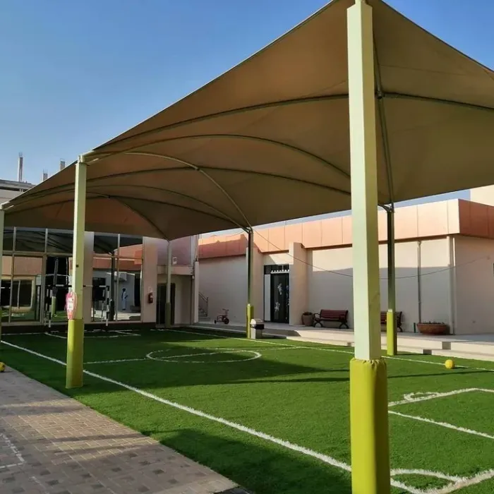 حدادمظلات مدارس شمال الرياض 2026 | توريد وتركيب بمواصفات معتمدة